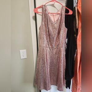 Sparkling Pink Sequin Dress